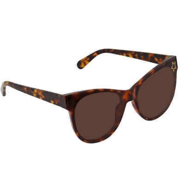 Stella Mccartney Brown Cat Eye Ladies Sunglasses New - Picture 1 of 16